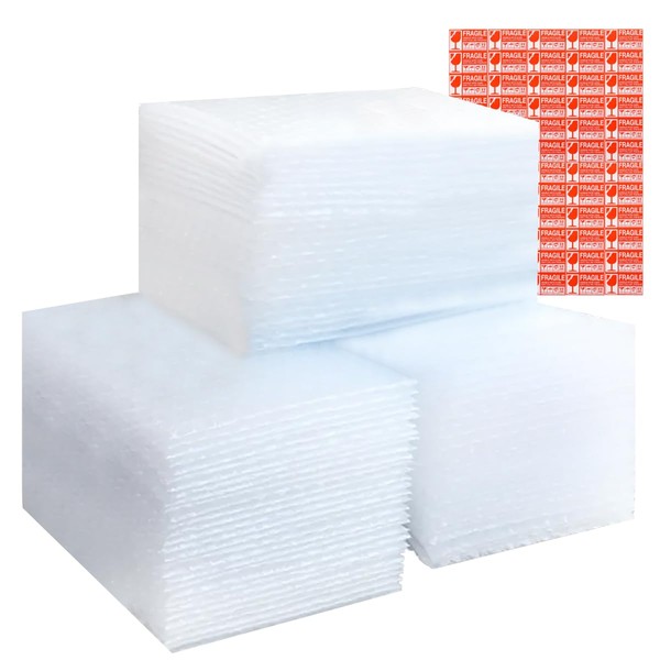 XYH 100 Pcs Bubble Pouches, 6''x8'' Bubble Bag for Packing,