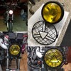 evomosa Universal motorcycle headlight, 6‘’ halogen headlight with lampshade cover