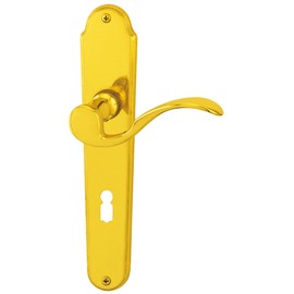 ALPERTEC Panda - Brass Polished Door Handle Set Door Fittings Door Handle for Internal Doors - 32212363