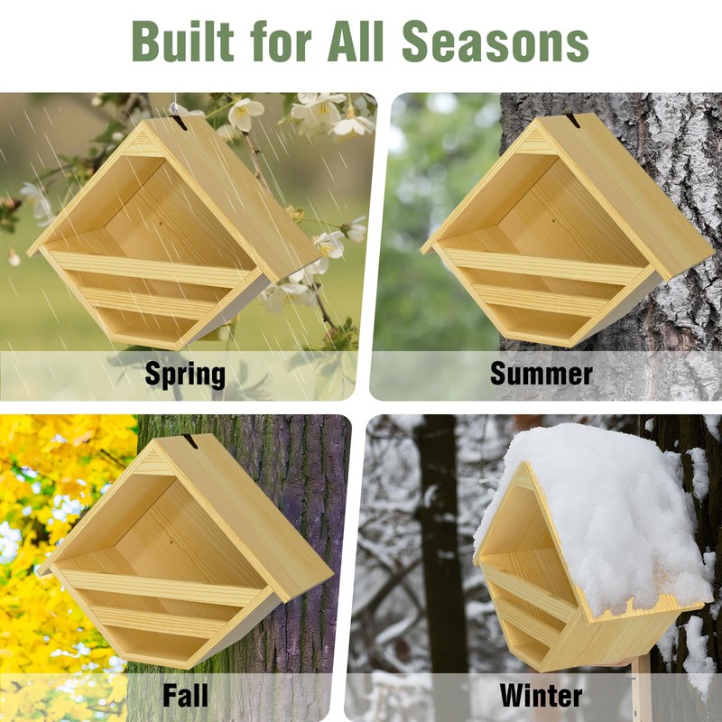 Nalwort Dove Nesting Box, Solid Wood Mourning Dove Nesting Box,