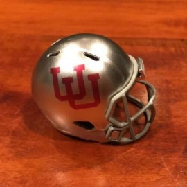 Utah Utes silver UU alternate custom pocket pro helmet