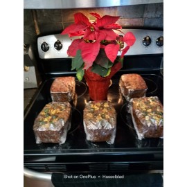 Handmade Brandy Soaked Homemade Holiday Fruitcake 3 Pound Loaf