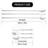 Extendable Spoon Fork knife Set Telescopic, 8.7-25.4Inch Long Stainless Steel
