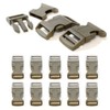 'Set of 10 1 Buckle/Clip Fastener (Click) in Plastic for