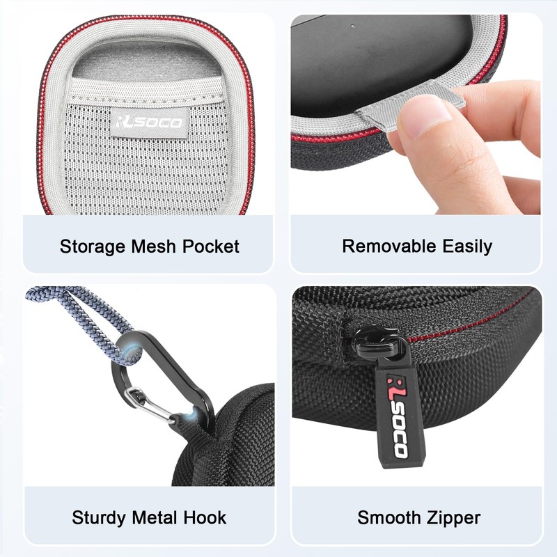 RLSOCO Hard Case for Bowers & Wilkins Pi8 Wireless Earbuds