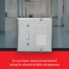 TayMac WSS-TR 2-Gang Stainless Steel Standard Toggle/Decorator Wall Plate WSS-TR,