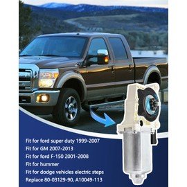 80-03129-90 Step Replacement Parts, Electric Side Step Replacement Motor Fit for Ford Super Duty 1999-2007, GM 2007-2013, Ford F-150 2001-2008, Hummer, Dodge Vehicles Electric Steps