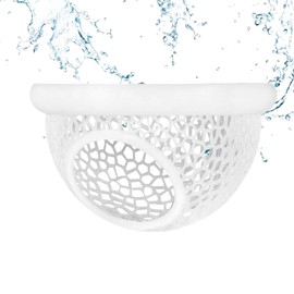 ELCCOTYA Aquarium Floating Betta Fish Hideout Cave, All-in-One Fish Tank Accessories as Fish or Shrimp Hammock, Feeding Ring, Resting Spot, Toy or Aquarium Decor (White-2.76"x1.57")