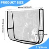 5Pcs Clear PVC Salon Chair Protector - Fits Most Standard