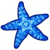 Blue Starfish Porcelain Swimming Pool Mosaic (6" X 6")