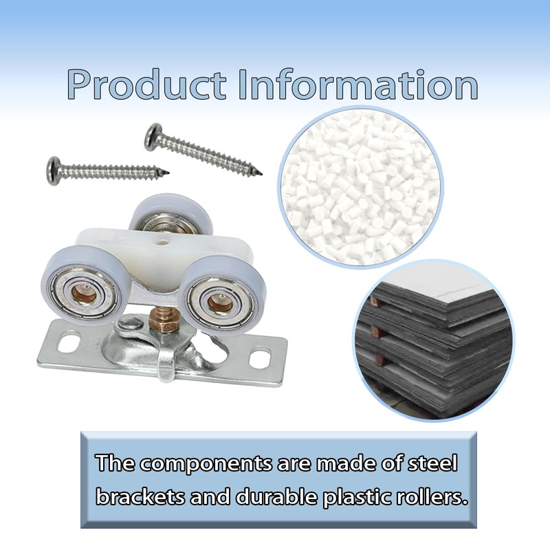 H530 Sliding Pocket Door Rollers Assembly, Sliding Door Wheels Replacement
