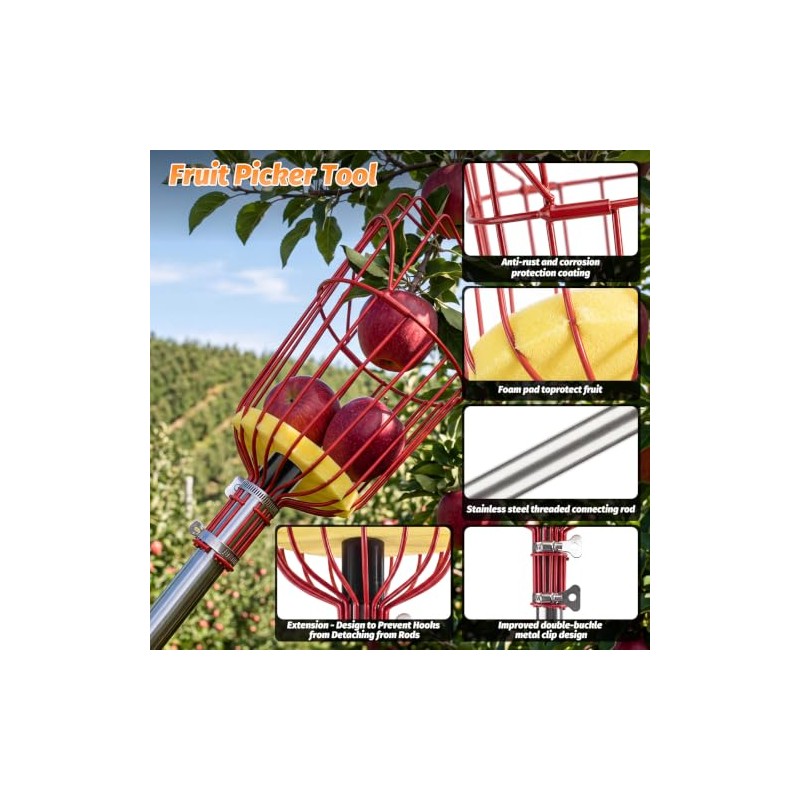 Apple Picker with Telescopic Handle, Apple Picker with Telescopic Handle,Fruit
