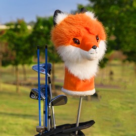Craftsman Golf Elegant Fox Orange White Plush Soft Animal Driver Cover Headcover Travel Protector