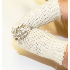 FINGER COTS COTTON GUARDS ELASTIC JEWELRY HANDLING PROTECTION PACK/ 20