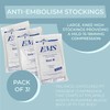 Anti-Embolism Compression Stockings, 3 Pairs, Regular Leg Length, Medium Calf