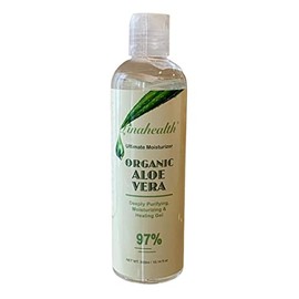 Linahealth Gel Hidratante y Humectante de Aloe Vera al 97, con extractos naturales, 300ml Nutre, refresca y suaviza la piel seca, combate el Acne ,...
