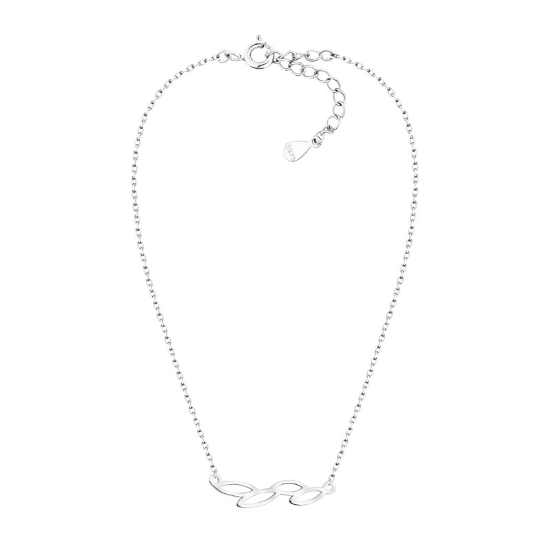 Sofia Milani - Women's Necklace 925 Silver - Leaf Pendant,