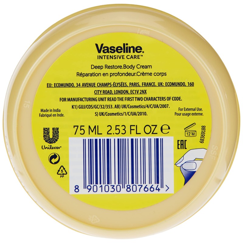 Vaseline 75ml Moisturising Crm Restore