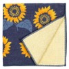 Hamamonyo Washed Towel Handkerchief, Full of Sunflowers, Yellow
