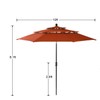 GREEN PARTY 10ft Outdoor Patio Umbrella, [Auto-Tilting] 3 Tiers Market