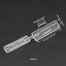 Pack of 50 Reusable Cable Labels, Cable Labels, Transparent Cable Labels, Identification Box, Cable Labelling Made of Nylon, for Wires and Cables