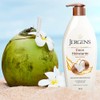 Jergens, Crema Corporal Coco Hidratante, 400 mL, Infundido con aceite