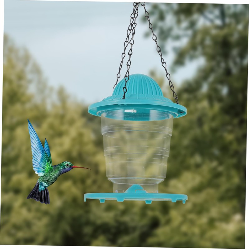 Sosoport Automatic Hummingbird Feeder Wild Bird Feeder Easy Refill Hanging