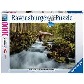 Ravensburger Puzzle 17263 - Mill at Gollinger Waterfall - 1000 Pieces Puzzle for Adults and Children from 14 Years, Yellow