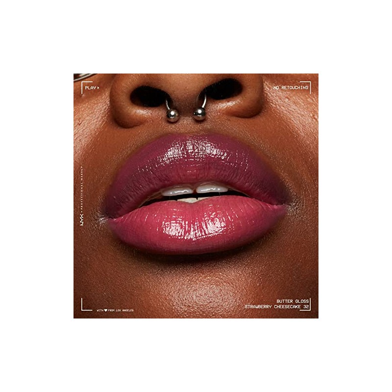 NYX PROFESSIONAL MAKEUP Butter Gloss - Brillo de labios antiadherente,