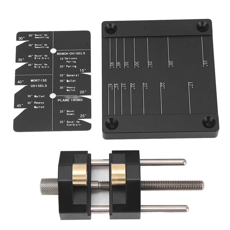 Honing Guide System Woodworking Plane Chisel Sharpening Kit Aluminum Alloy