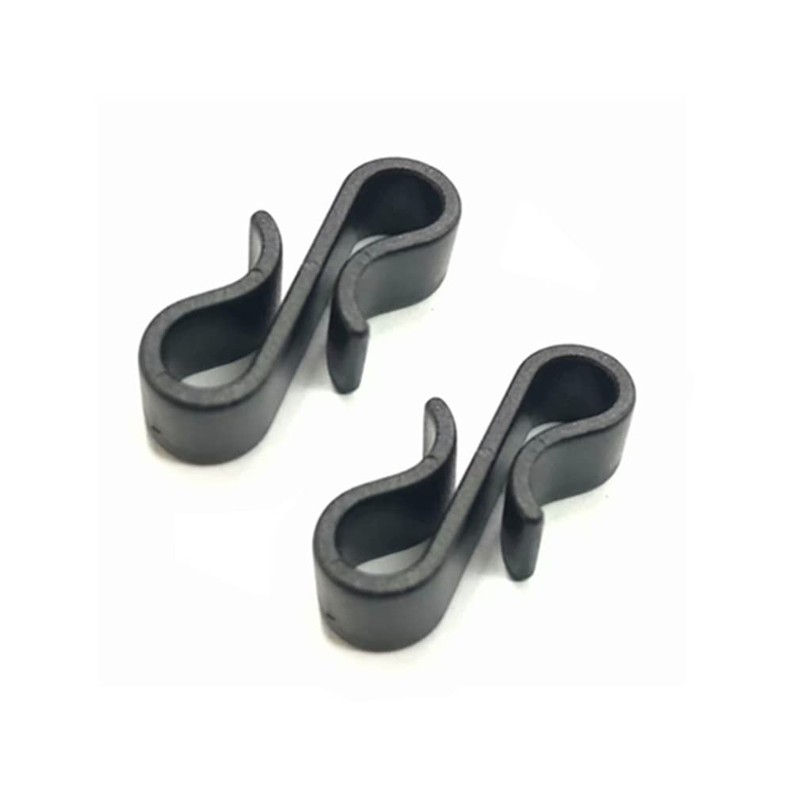 Teensery 100 Pcs Plastic S Shaped Hook Multi-Purpose Mini Hooks