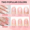 AILLSA Gel Nail Kit Short Almond Nail Tips 240pcs with