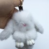 Unpafcxddyig Bunny Keychain Cute Soft Artificial fur Mini Rabbit Keychain