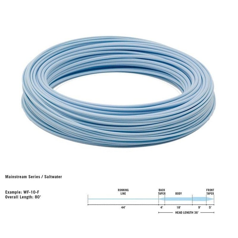 Rio Fly Fishing Mainstream Saltwater, Blue, WF7F