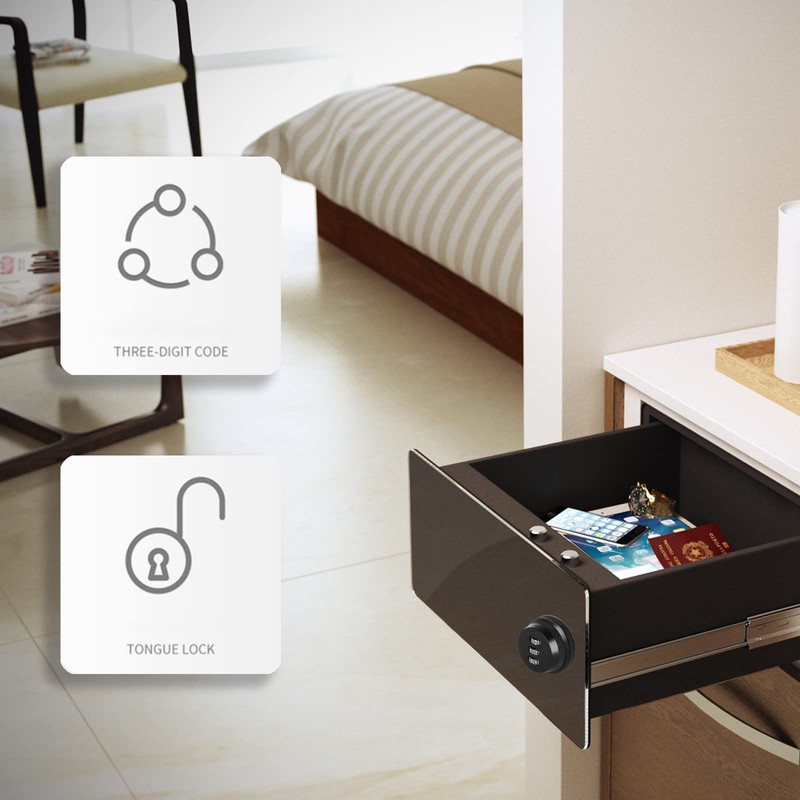 4 Pack Combination Cam Lock 3/4 Inch Cylinder Password Coded