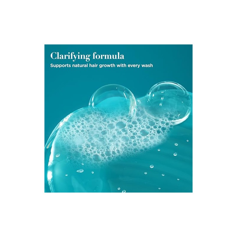 OGX ProGrowth + Peptide Clarifying Shampoo, Gentle Exfoliating Shampoo, Supports