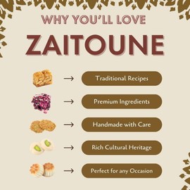 Zaitoune Sweets Ghraybeh Cookies - Traditional Middle Eastern Shortbread Biscuits, Handcrafted in Turkey with Premium Pistachios, Perfect Dessert Gift, Reusable Packaging, 500g