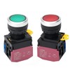 STARELO 22mm 2PCS Momentary Push Button Switch 660V 10A Red&Green