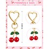 8PCS Cherry Keychain Set - Cute Decorative Bag Accessories