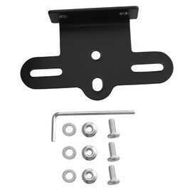 LQ Industrial Bicycle Rear Rack Reflector Fixing Clip L-Shape Mounting Plate Mountain Bike Tail Light Warning Plate Bicycle Reflector Bracket Mounting Bicycle Rear Rack Bracket Black