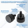 MECCANIXITY 6 Pcs 6#32 Knurled Thumb Screw Computer Case Threaded