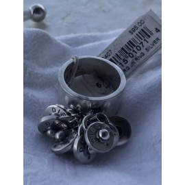 Diesel NEW DIESEL D10050406.5 LADIES STERLING SILVER LRG JN RING - Size 6.5  $85