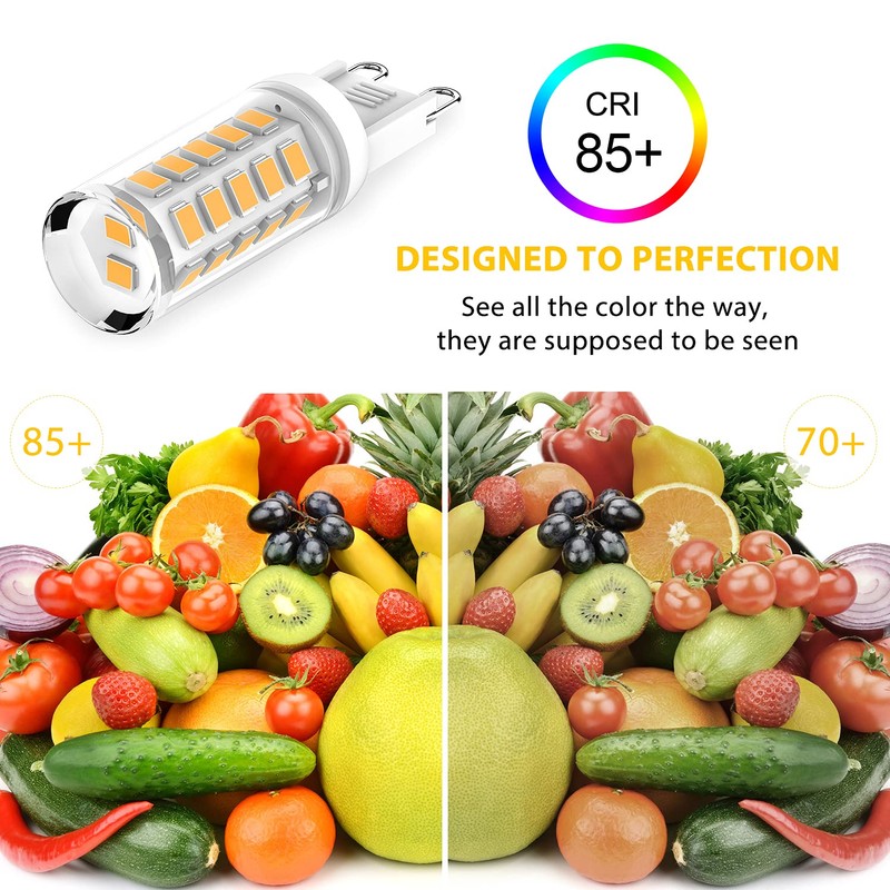 YUIIP G9 LED Bulb Dimmable 4W, 40W Halogen Equivalent, 3000K