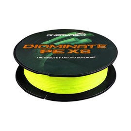 ANGRYFISH Línea de pesca trenzada de 8 hilos, excelente tracción, suave, súper fuerte para agua salada y agua dulce, de alto valor (amarillo, 30 libras/0.23 milímetros-547 yardas)