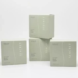 Cisort 시크릿 머드 비누 클렌징 씨쏠트 미네랄 마사지 솝 125g x 4개 Secret Mud Soap Cleansing Mineral Massage Soap 125g x 4pcs