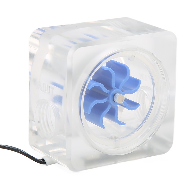 PC Water Flow Meter Indicator G1/4 Thread 3 Way Acrylic