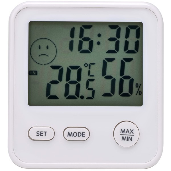 enpekkusu Weather Meter, Digital Mini Temperature and Humidity Meter Clock TD – 8321