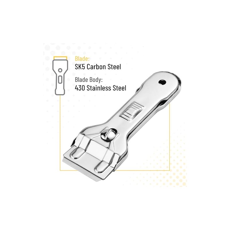 Bates- Metal Razor Blade Scraper Tool, 2 Pack, Carbon Steel