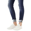 Kan Can Women's High Rise Button Fly Super Skinny Jeans
