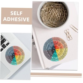 Operitacx 1set Emotion Wheel Sticker Laptop Accessories Cute Laptop Stand for Bed Laptop Stand Adjustable Monitor Adjustable Height Laptop Stand Laptop Bed Stand Clear Laptop Stand 8pcs